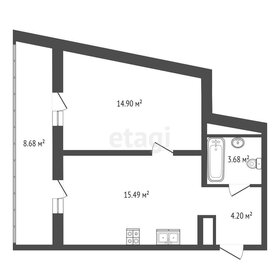 Квартира 38,3 м², 1-комнатная - изображение 2