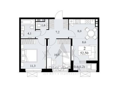 61,8 м², 4-комнатная квартира 18 460 672 ₽ - изображение 37