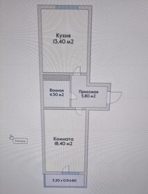 Квартира 40 м², 1-комнатная - изображение 2