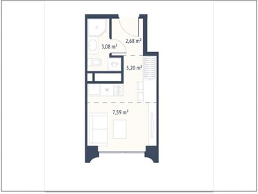 Квартира 18,6 м², студия - изображение 1