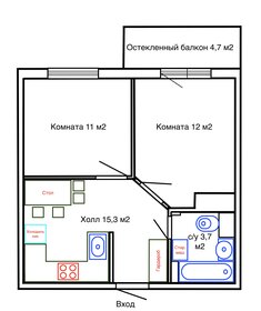 40,9 м², 2-комнатная квартира 6 344 150 ₽ - изображение 1