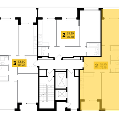 Квартира 76,2 м², 2-комнатная - изображение 2