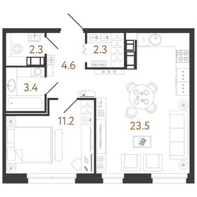 47,7 м², 1-комнатная квартира 17 682 094 ₽ - изображение 67