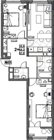 115,6 м², 3-комнатная квартира 24 500 000 ₽ - изображение 141