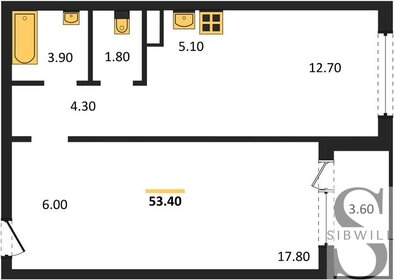 55 м², 1-комнатная квартира 6 000 000 ₽ - изображение 93