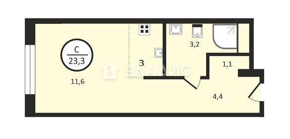 30 м², 1-комнатная квартира 55 000 ₽ в месяц - изображение 83