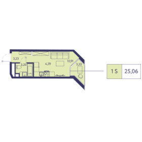 31,4 м², 1-комнатная квартира 7 800 000 ₽ - изображение 78