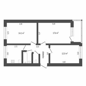 Квартира 100,1 м², 3-комнатная - изображение 1