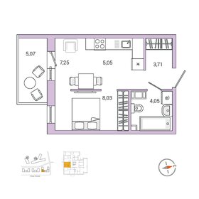 33,3 м², 1-комнатная квартира 5 390 000 ₽ - изображение 48