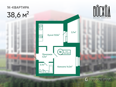 48 м², 1-комнатная квартира 4 620 000 ₽ - изображение 6