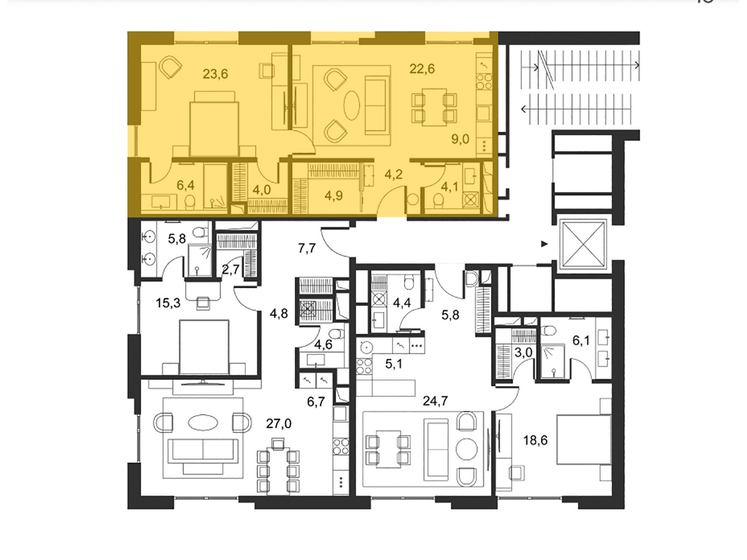 125 м², 2-комнатная квартира 250 000 000 ₽ - изображение 109