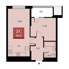 Квартира 48,4 м², 2-комнатная - изображение 2