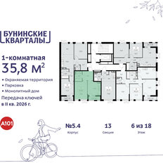 Квартира 35,8 м², 1-комнатная - изображение 4