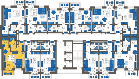 36,3 м², квартира-студия 12 621 510 ₽ - изображение 32