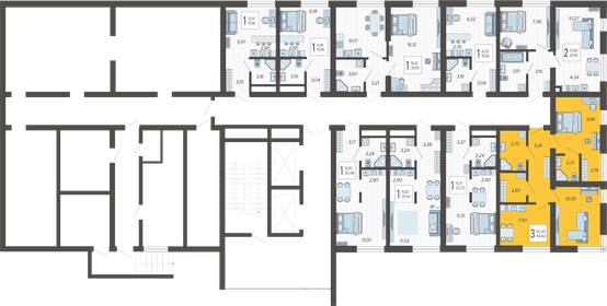 44,6 м², 2-комнатная квартира 16 152 440 ₽ - изображение 2