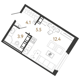 24,2 м², квартира-студия 9 950 000 ₽ - изображение 99