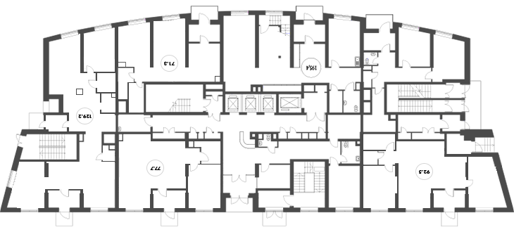 189,7 м², 5-комнатные апартаменты 43 681 000 ₽ - изображение 1
