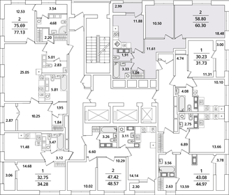61 м², 2-комнатная квартира 15 400 000 ₽ - изображение 86