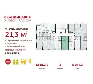 Квартира 21,3 м², студия - изображение 2