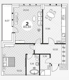 56 м², квартира-студия 10 500 000 ₽ - изображение 77