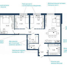 Квартира 103,9 м², 3-комнатная - изображение 2