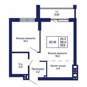 Квартира 40,1 м², 2-комнатная - изображение 1