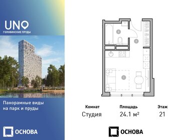 19,2 м², апартаменты-студия 6 122 400 ₽ - изображение 114