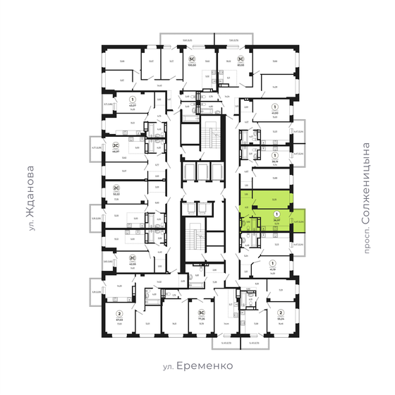 37 м², 1-комнатная квартира 5 767 320 ₽ - изображение 1