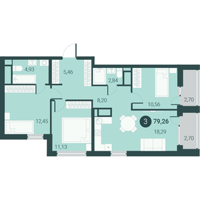 81,9 м², 3-комнатная квартира 11 200 000 ₽ - изображение 53