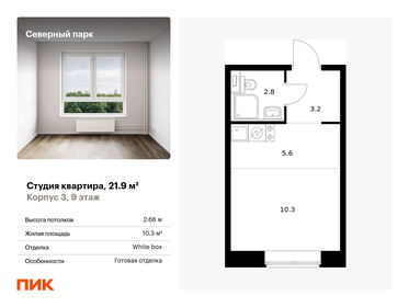 Квартира 21,9 м², студия - изображение 1