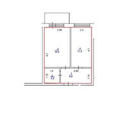 Квартира 34,7 м², 1-комнатная - изображение 5