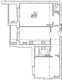 60,7 м², 1-комнатная квартира 8 250 000 ₽ - изображение 28