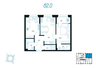 62 м², 2-комнатная квартира 10 242 098 ₽ - изображение 38