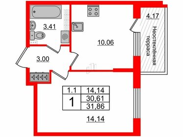 31,7 м², 1-комнатная квартира 6 600 103 ₽ - изображение 53