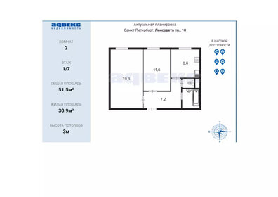 63,6 м², 2-комнатная квартира 15 300 000 ₽ - изображение 69