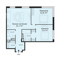 Квартира 59,2 м², 2-комнатная - изображение 4