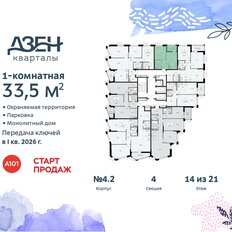 Квартира 33,5 м², 1-комнатная - изображение 4