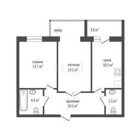 Квартира 61,9 м², 2-комнатная - изображение 2