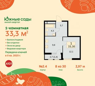 19,7 м², 1-комнатная квартира 8 900 000 ₽ - изображение 15