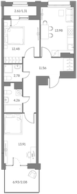 109,6 м², квартира-студия 34 390 000 ₽ - изображение 156