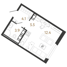 24,2 м², квартира-студия 9 950 000 ₽ - изображение 9