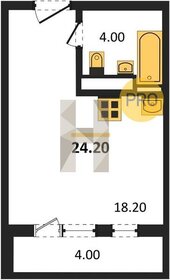 Квартира 24,2 м², студия - изображение 1