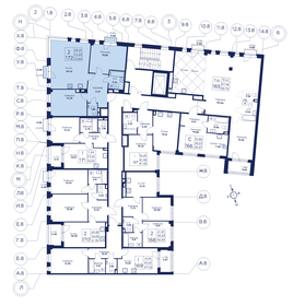 Квартира 73,2 м², 2-комнатная - изображение 2