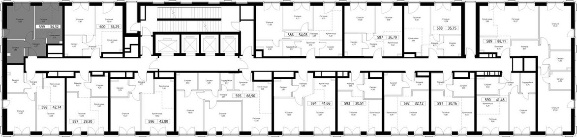 38,4 м², 1-комнатная квартира 18 862 116 ₽ - изображение 47