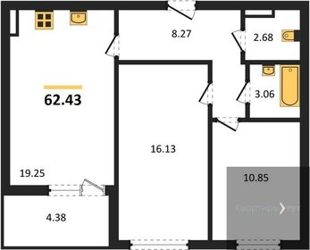 60,9 м², 2-комнатная квартира 5 662 770 ₽ - изображение 6