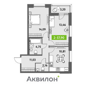 54,7 м², 2-комнатная квартира 12 600 000 ₽ - изображение 73