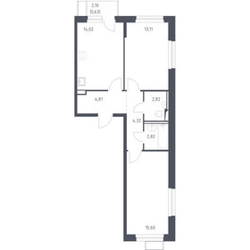 Квартира 58,1 м², 2-комнатная - изображение 1