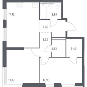 Квартира 61,9 м², 2-комнатная - изображение 1