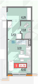 Квартира 21,7 м², студия - изображение 1