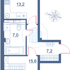 Квартира 47,2 м², 1-комнатная - изображение 2